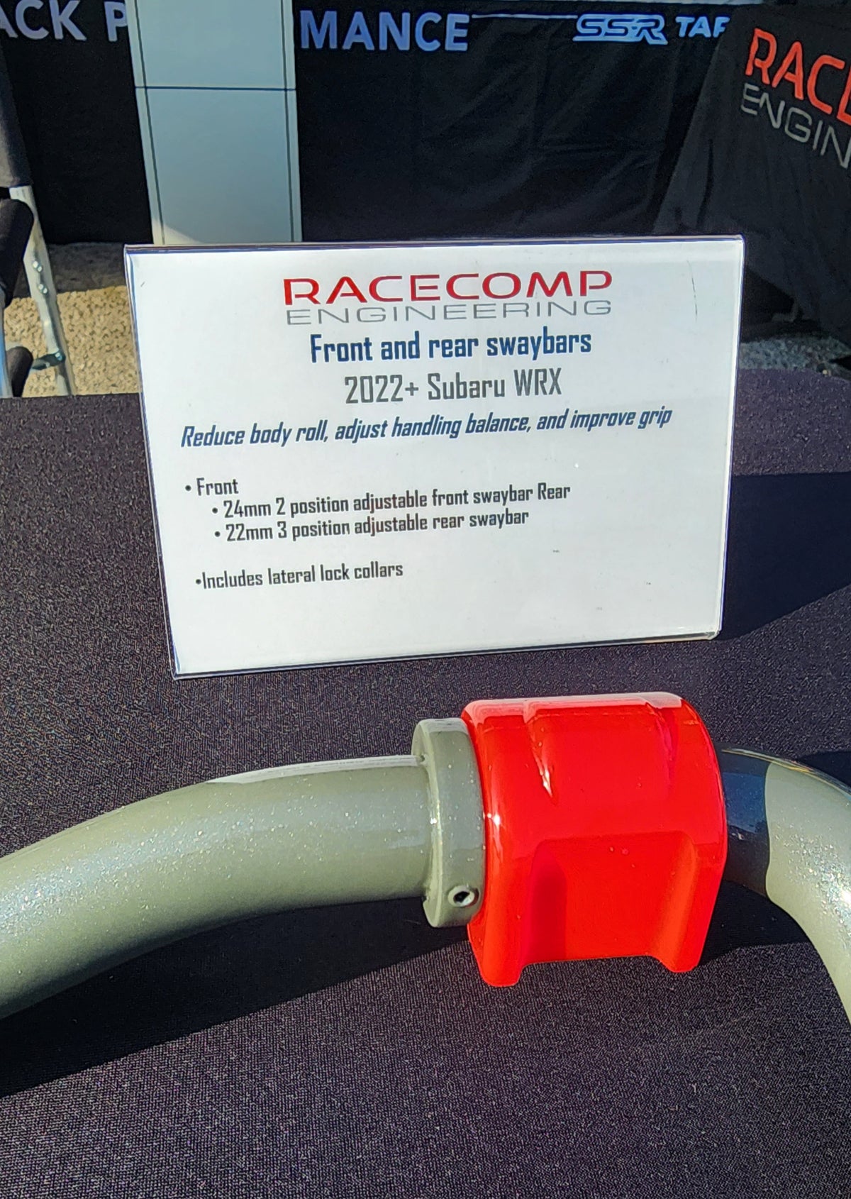 Racecomp Engineering Sway Bars 2022+ WRX