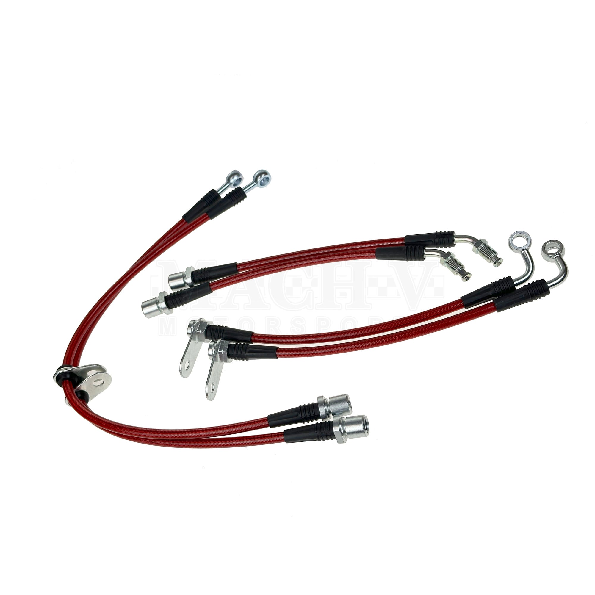 Mach V Stainless Steel Braided Brake Lines 2022+ WRX